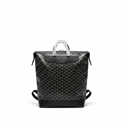 Black Backpack on White Background
