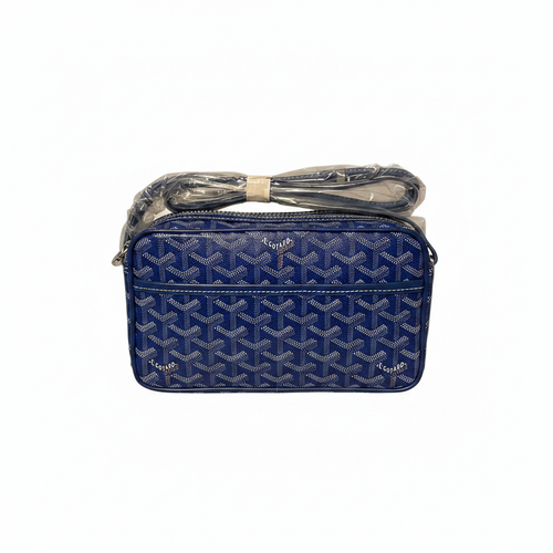 Blue Goyard Crossbody Bag - White Background