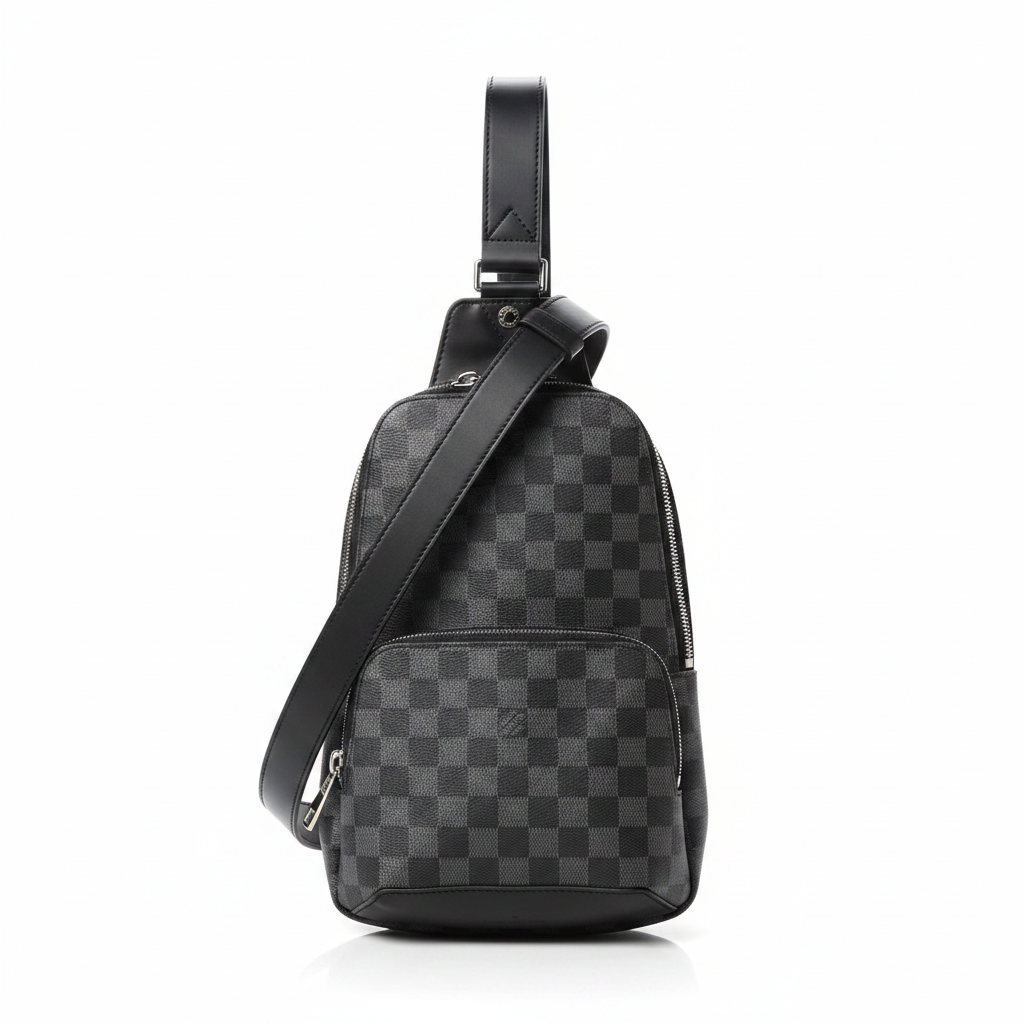 Crossbody Sling Bag on White Background