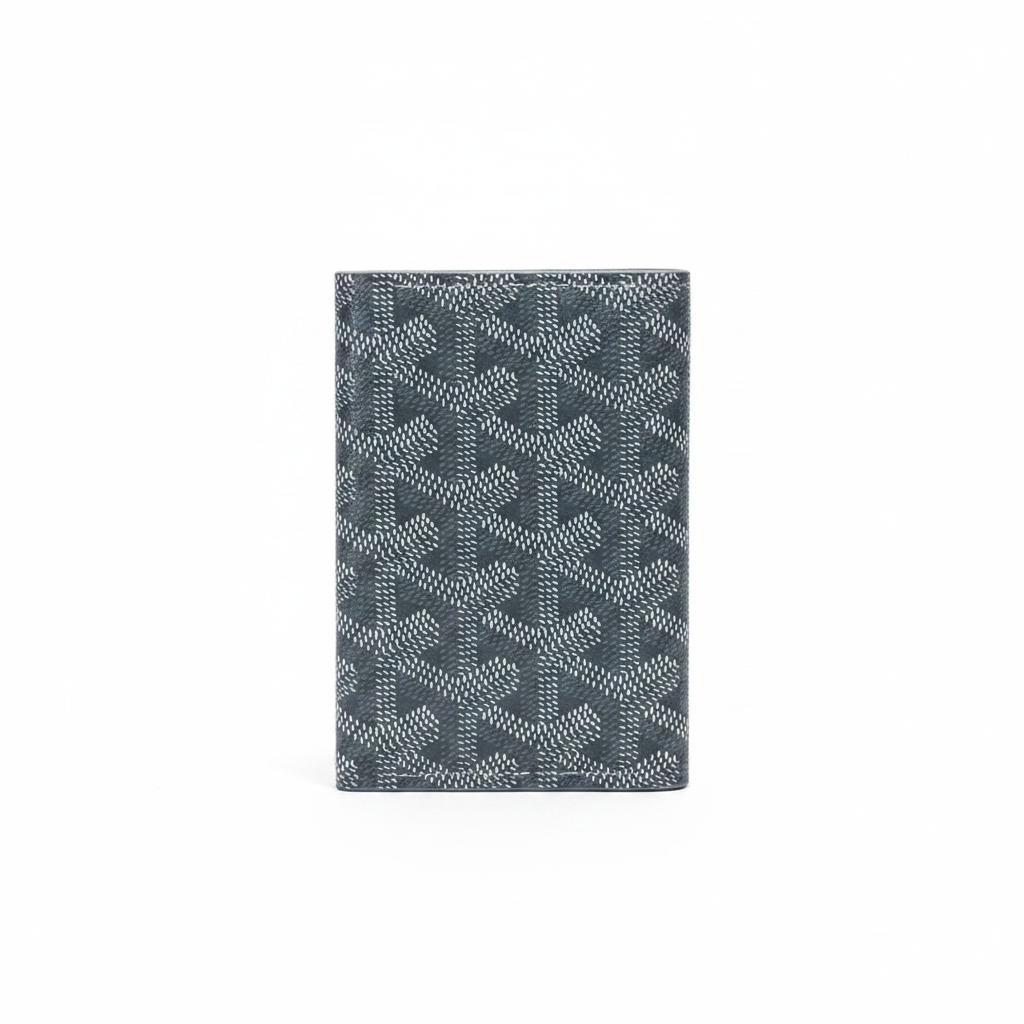 Gray cardholder white background
