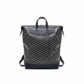 Navy Backpack on White Background
