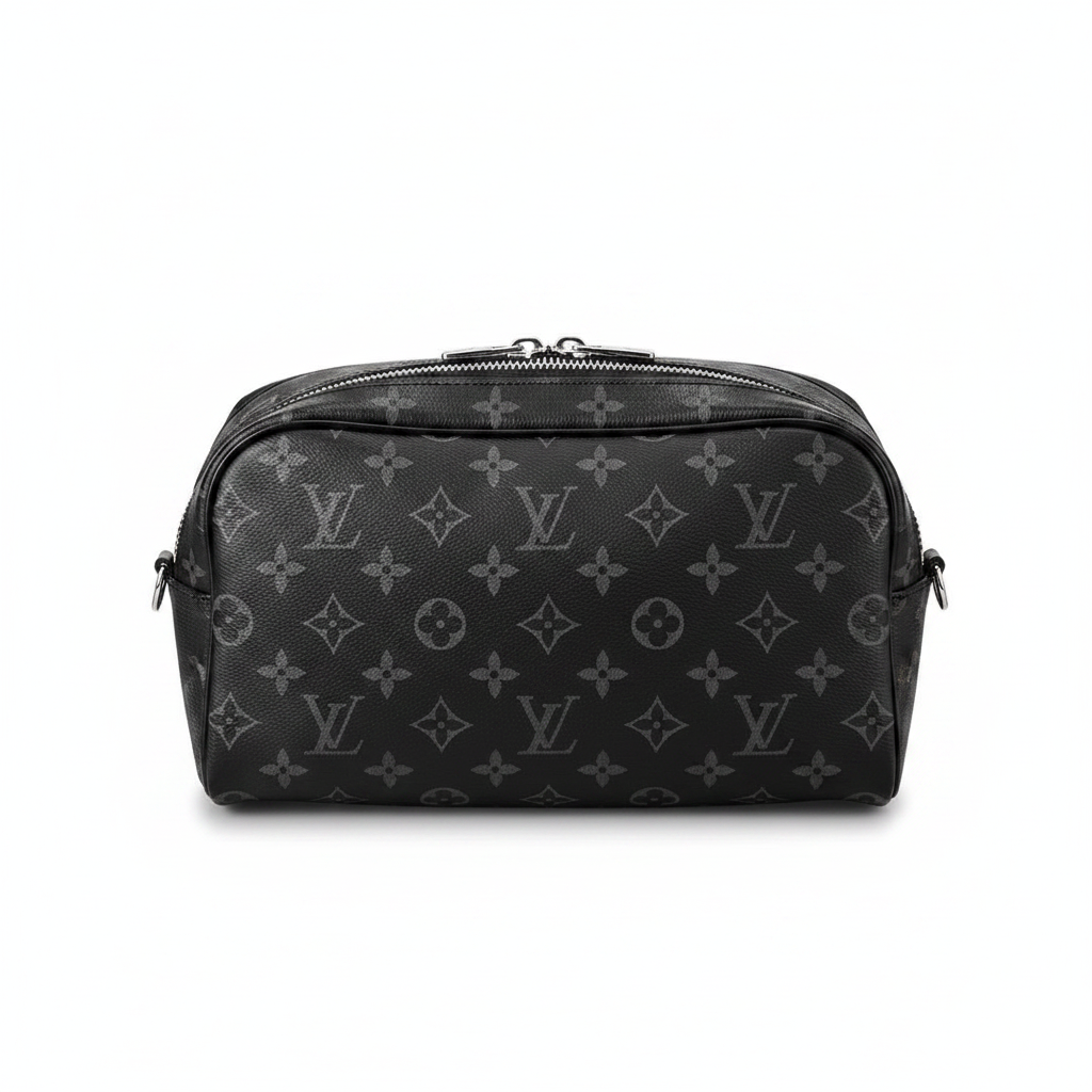 Toiletry Bag on White Background